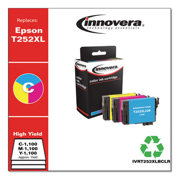 Innovera® Remanufactured Cyan-magenta-yellow High-yield Ink, Replacement For Epson T252xl (t252xl220-320-420) 1,100 Page-yield freeshipping - TVN Wholesale